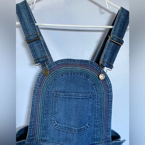 COPY - Excellent condition, Size 2, Denim with Rainbow detailing short-alls